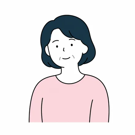 ご家族(患者様の奥様・50代・女性)の似顔絵